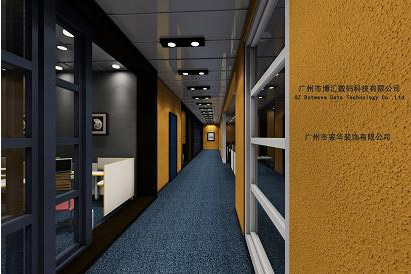 办公区过道效果图